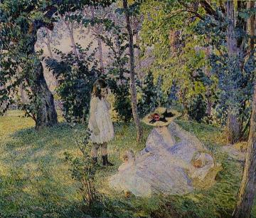 Picnic in the woods Artwork by Henri Lebasque