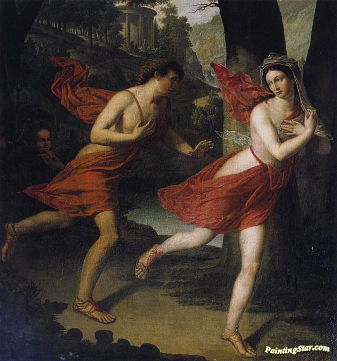 Pauline as Daphne Fleeing from Apollo Artwork by Robert Lefevre
