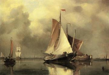 A Calm Day On The Scheldt Artwork by Edward William Cooke