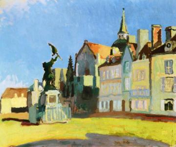 Houses in Honfleur Artwork by Raoul Dufy