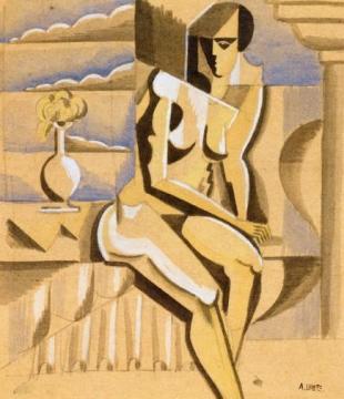 Seated Nude Artwork by André Lhote