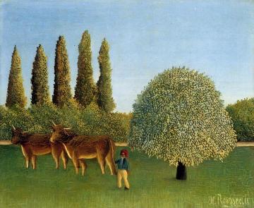 Meadowland Artwork by Henri Rousseau