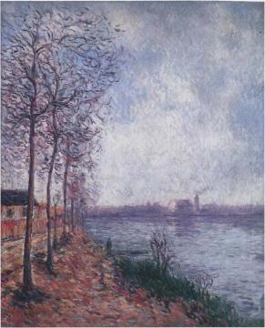 By the Oise in Pontoise Artwork by Gustave Loiseau