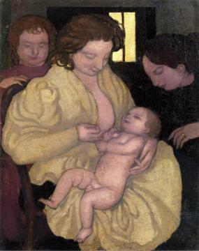 Motherhood Artwork by Émile Bernard