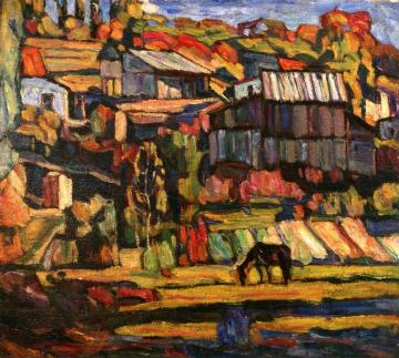 Suburbs of Kiev Artwork by Abraham A. Manievich