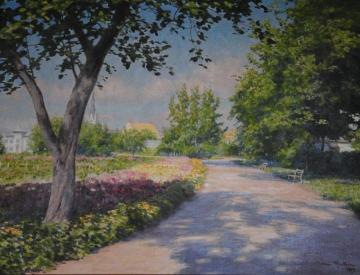 Garden in Linköping Artwork by Johan Krouthén