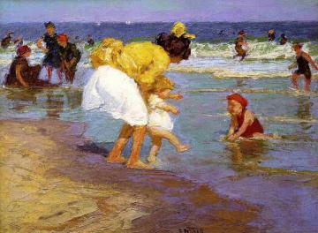 At the Seaside Artwork by Edward Potthast