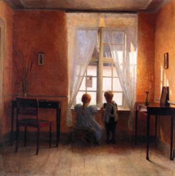 At The Window Artwork by Peter Ilsted