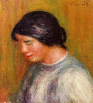 Portrait of a Young Girl Artwork by Pierre Auguste Renoir