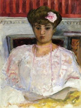 Misia with a Pink Corsage Artwork by Pierre Bonnard