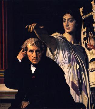 Cherubini with the Muse of Lyric Poetry Artwork by Jean Auguste Dominique Ingres