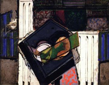 Still LIfe with Grey Table and White Columns Artwork by Alfred Henry Maurer