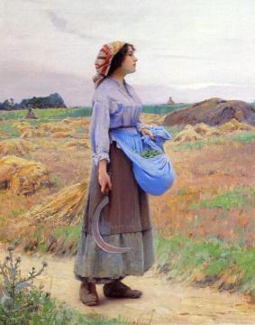 Returning From The Fields Artwork by Charles Sprague Pearce