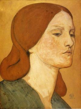 Portrait of Elizabeth Siddal Artwork by Dante Gabriel Rossetti