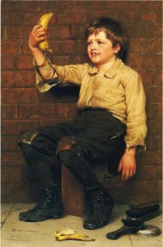 Banana Boy Artwork by John George Brown