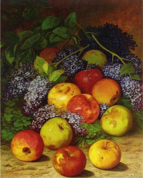 Apples and Lilacs Artwork by William Mason Brown