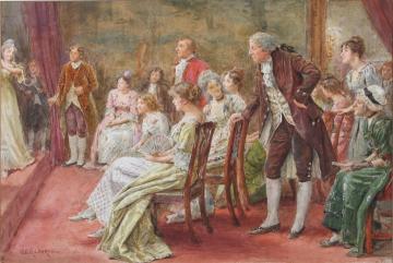 A soiree Artwork by George Goodwin Kilburne