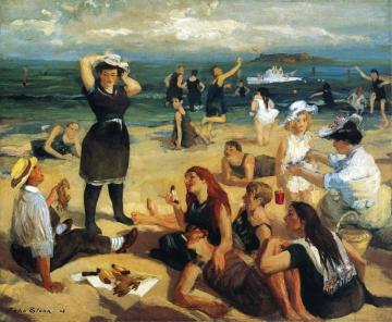 South Beach Bathers Artwork by John Sloan
