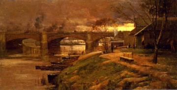 Between The Lights - Princess Bridge Artwork by Sir Arthur Streeton