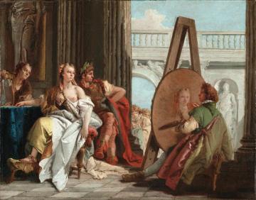 Alexander The Great And Campaspe In The Studio Of Apelles Artwork by Giovanni Battista Tiepolo