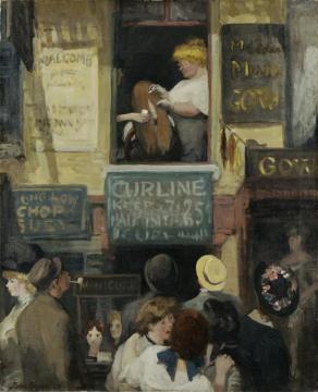 Hairdresser's Window Artwork by John Sloan