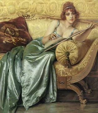 Lady Of Leisure Artwork by Charles Joseph Frederick Soulacroix