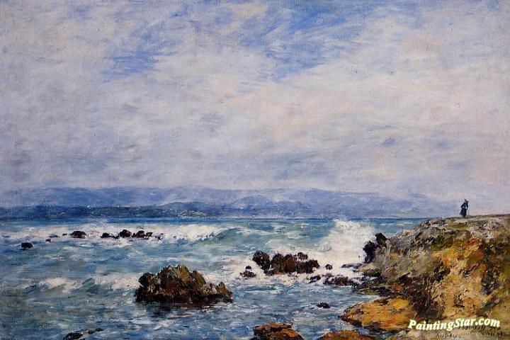 Antibes, the Point of the Islet Artwork by Eugène-Louis Boudin