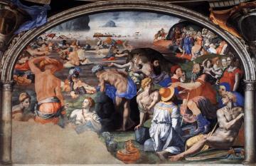 Crossing of the Red Sea Artwork by Agnolo Bronzino