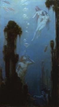A Deep Sea Fantasy Artwork by Charles Courtney Curran
