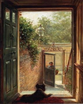 A Philadelphia Doorway Artwork by Edward Lamson Henry