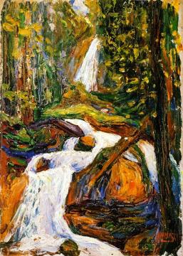 Kochel - Waterfall I Artwork by Wassily Kandinsky