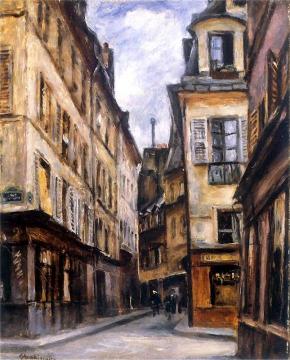 Rue Cardinale In Paris Artwork by Jozef Pankiewicz