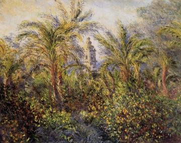 Garden in Bordighera, Morning Effect Artwork by Claude Oscar Monet