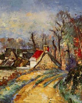 The Turn in the Road at Auvers Artwork by Paul Cezanne