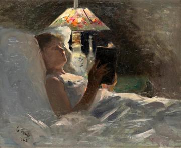 The Reading Light Artwork by Georg Pauli