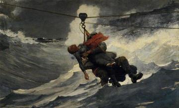 The Life Line Artwork by Winslow Homer