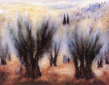Landscape in Galilee Artwork by Reuven Rubin