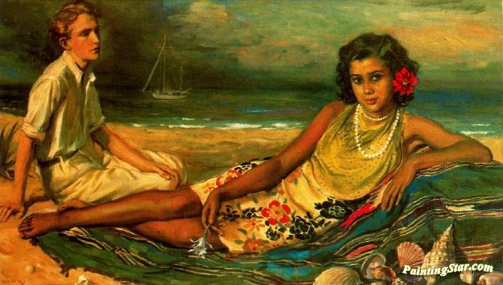 Sea Idyll Artwork by George Owen Wynne Apperley