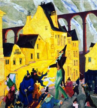 Carnival In Arcueil Artwork by Lyonel Feininger