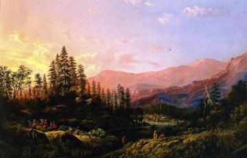 Sunrise, Columbia River Artwork by William Keith