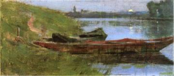 Two Boats Artwork by Theodore Robinson