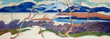 Vårdag Vid Torne Träsk (spring Day By Torne Träsk) Artwork by Helmer Osslund