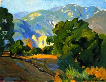 Mountain Fence Artwork by Franz Bischoff