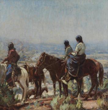 Watching The Race Artwork by Carl Oscar Borg