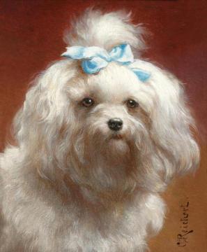 The blue bow Artwork by Carl Reichert