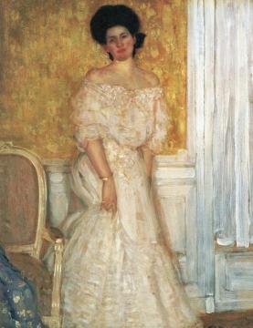 Portrait of Mme Janet Gely Artwork by Frederick Carl Frieseke