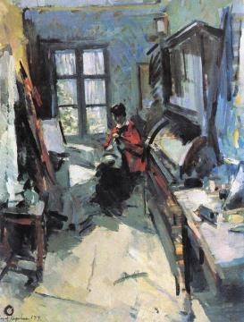 In a Room Artwork by Constantin Alexeevich Korovin