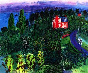The Red House on the Norman Coast Artwork by Raoul Dufy