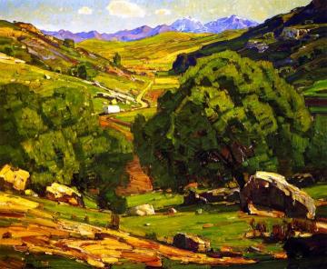 The Field Road Artwork by William Wendt