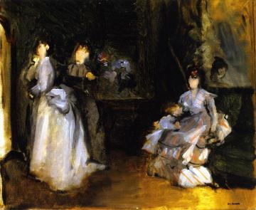 Interior of the Milliner Artwork by Eva Gonzales